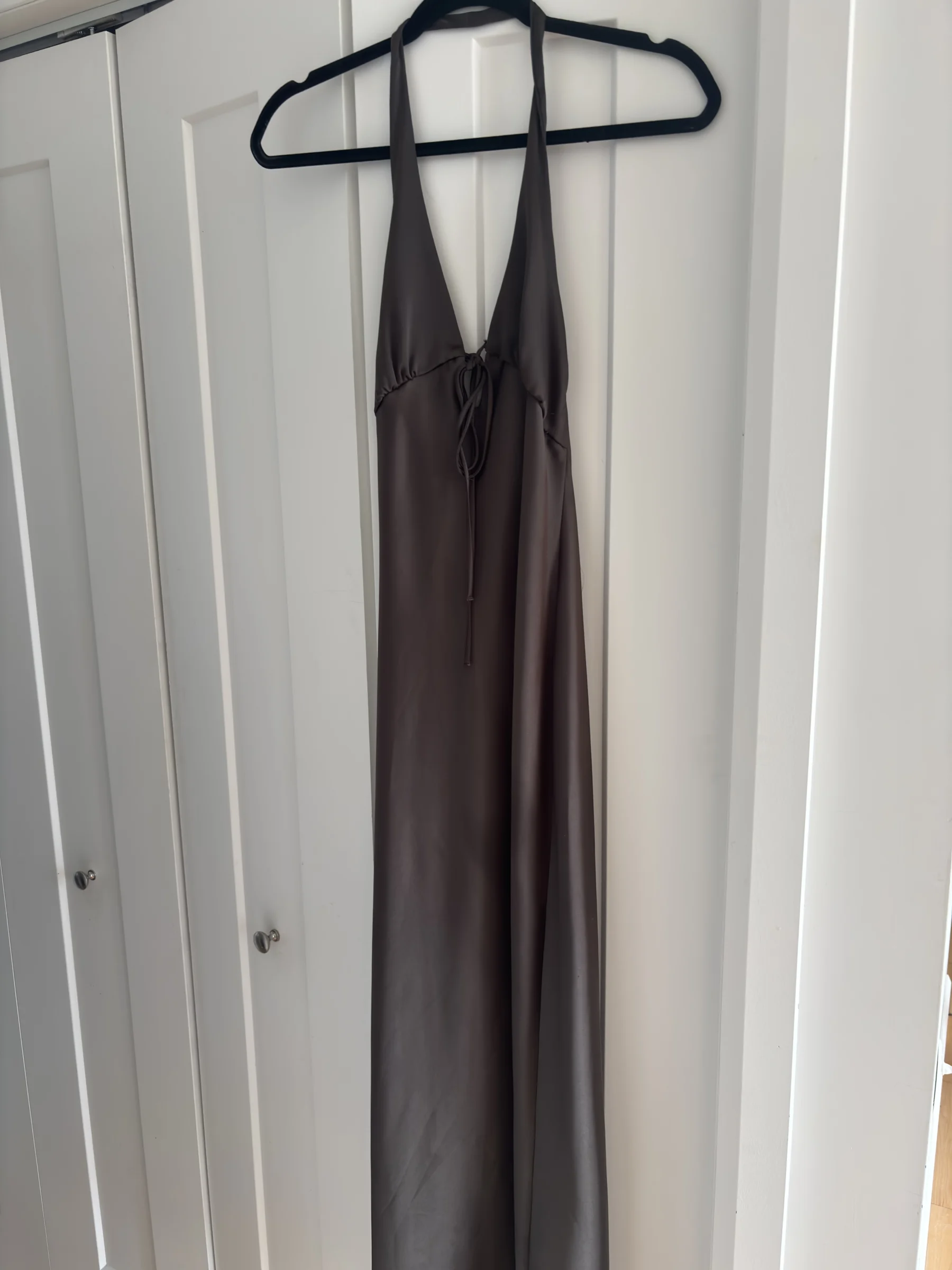 Robe longue brune Zara Zara seconde main