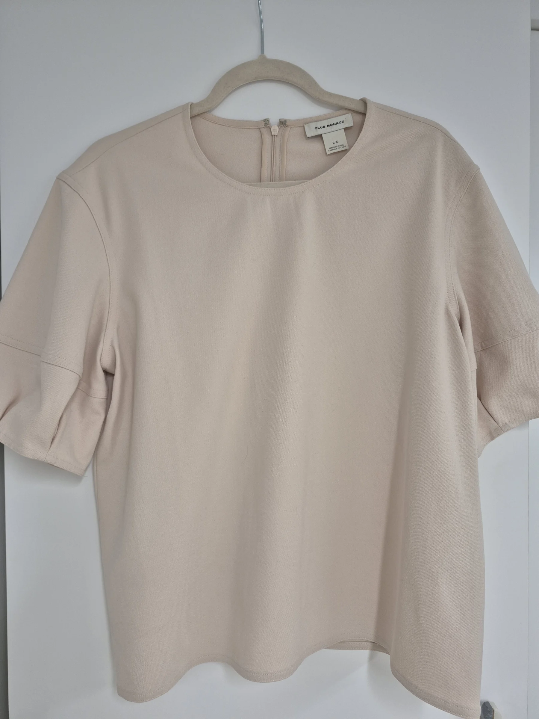 Haut / Blouse Club Monaco chic rose poudré – Taille L Club monaco seconde main