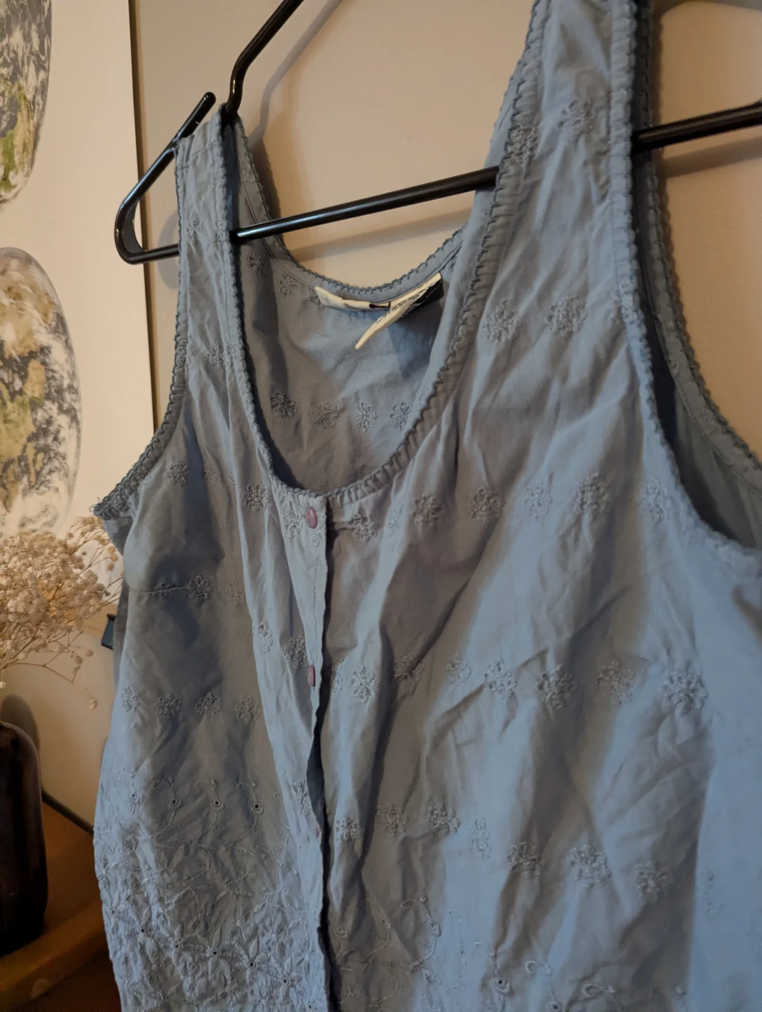 Image for Haut en coton avec broderies
