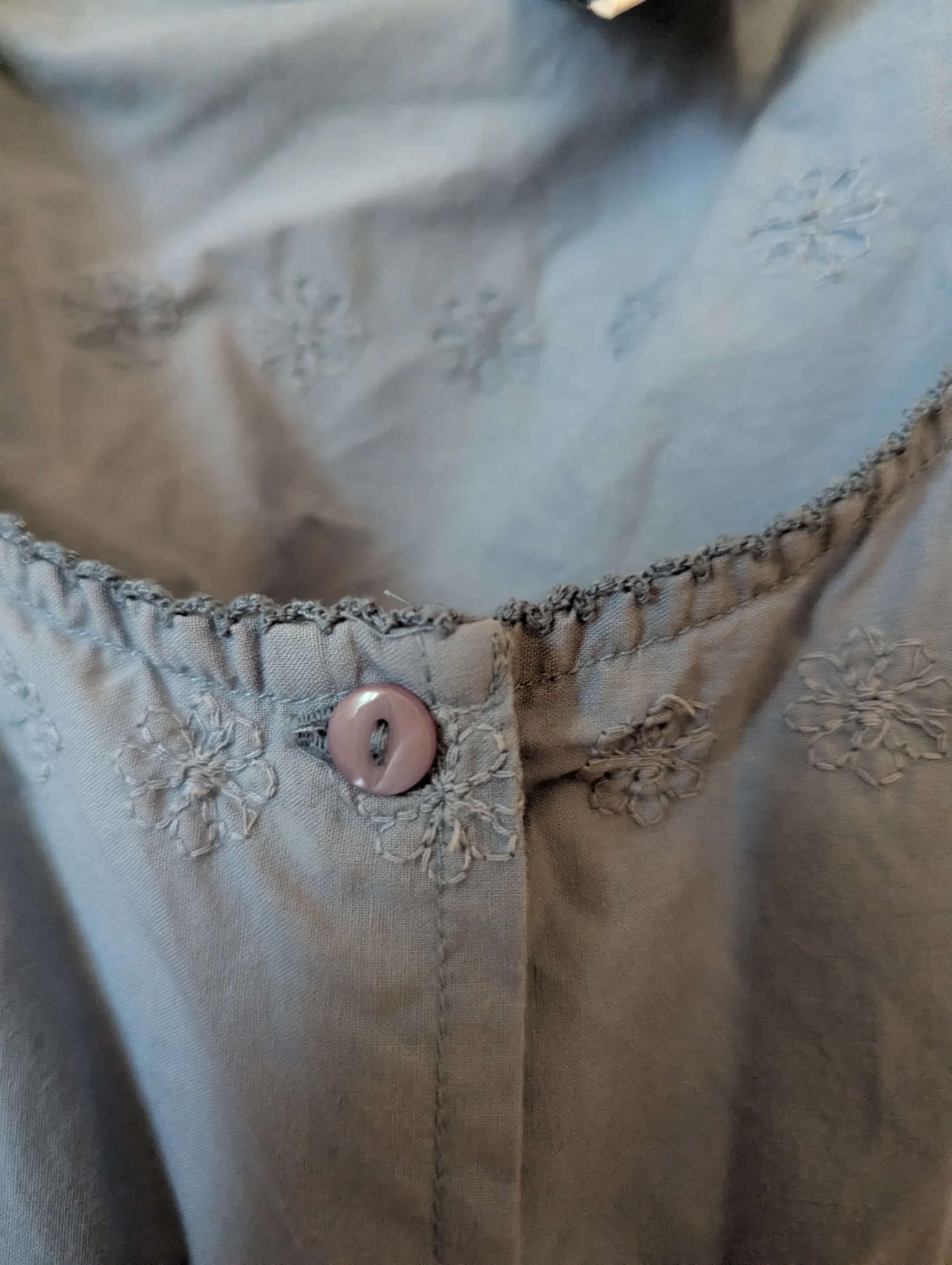 Image for Haut en coton avec broderies