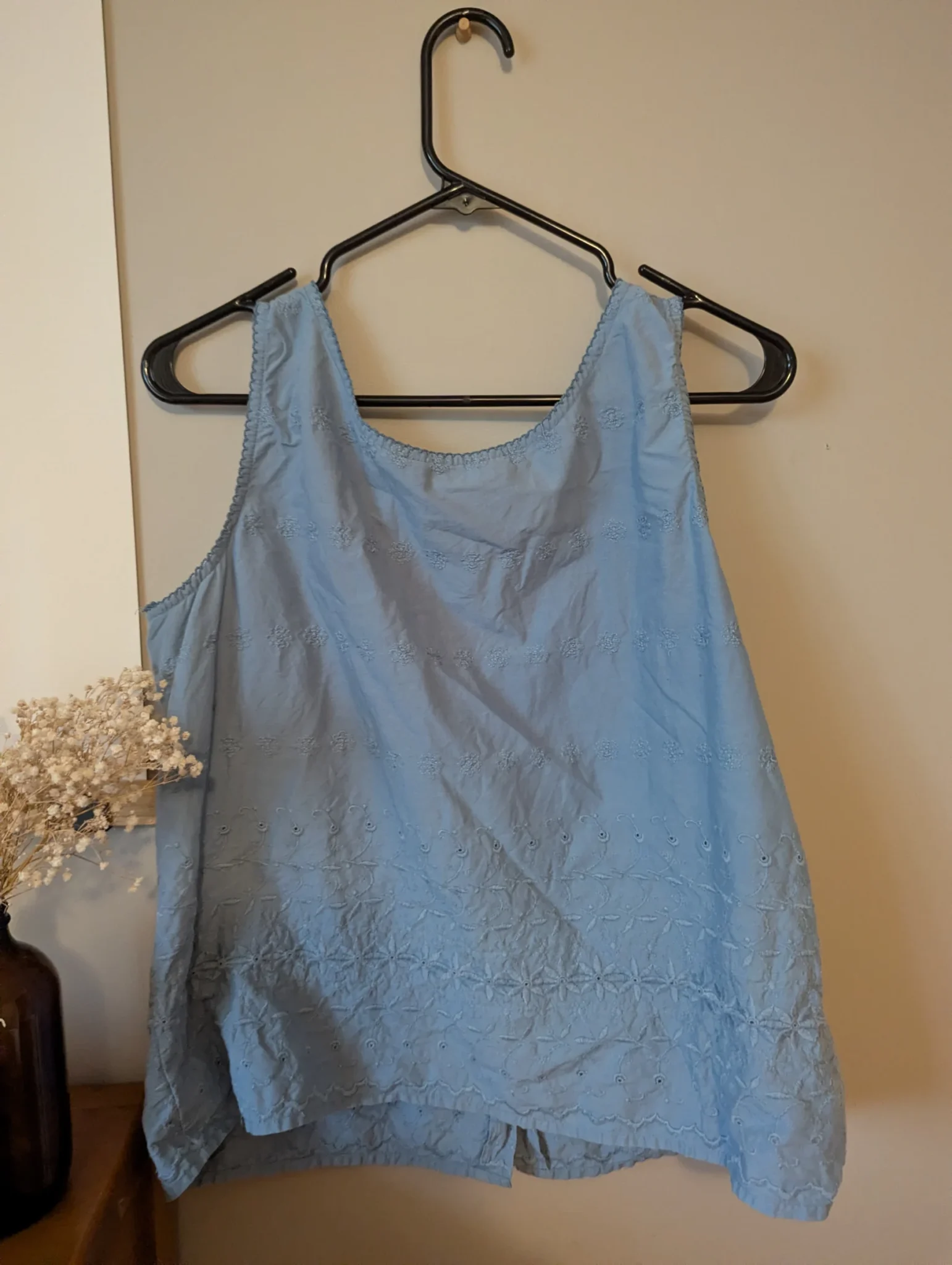 Image for Haut en coton avec broderies