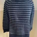 Featured thumbnail for Black jumper with silver trim and 3/4-length sleeves