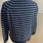 Thumbnail for Black jumper with silver trim and 3/4-length sleeves
