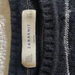 Thumbnail for Black jumper with silver trim and 3/4-length sleeves