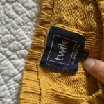 Thumbnail for Mustard-coloured twisted yarn, 100% cotton