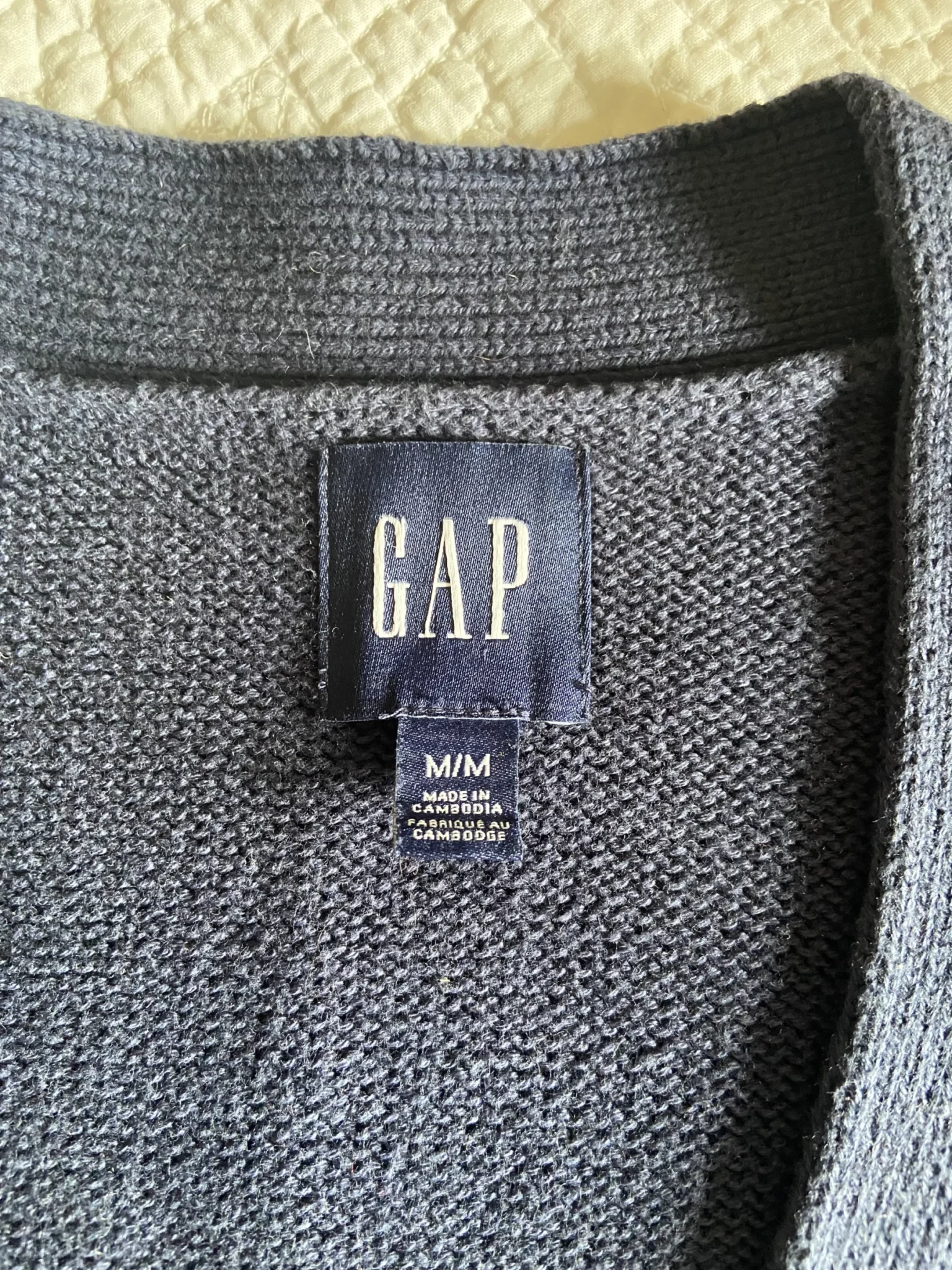 Image for Gap navy blue jacket, 100% cotton