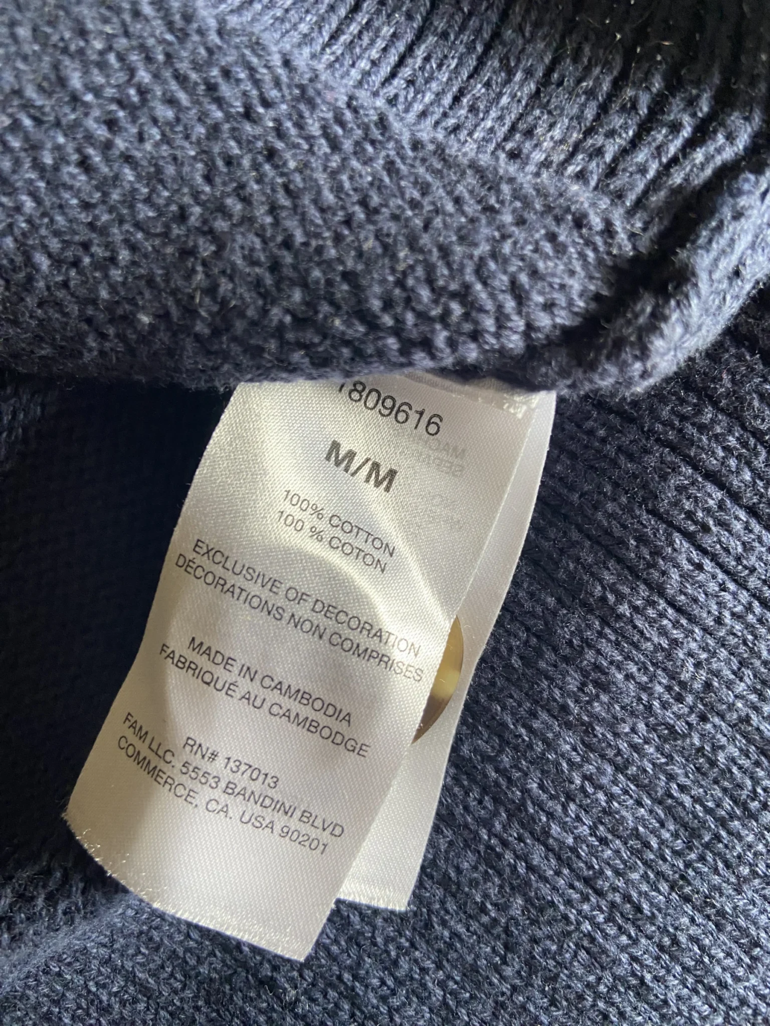Image for Gap navy blue jacket, 100% cotton
