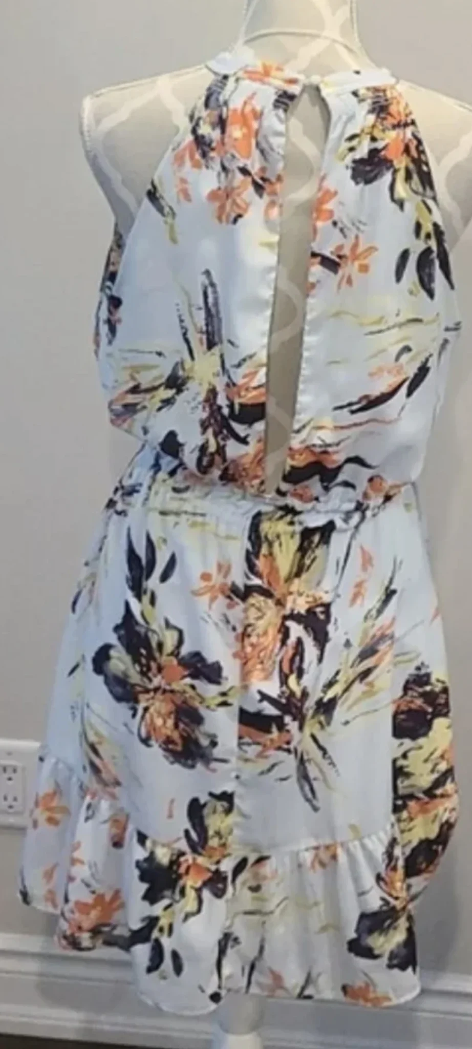 Image for Robe fleurie à col licou (halter) Dex