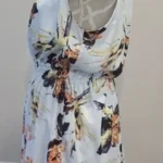 Thumbnail for Robe fleurie à col licou (halter) Dex