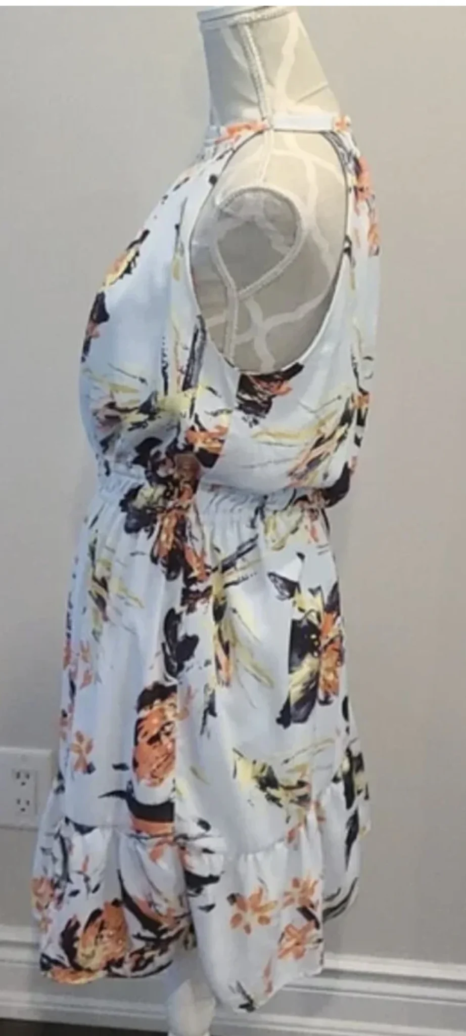 Image for Robe fleurie à col licou (halter) Dex