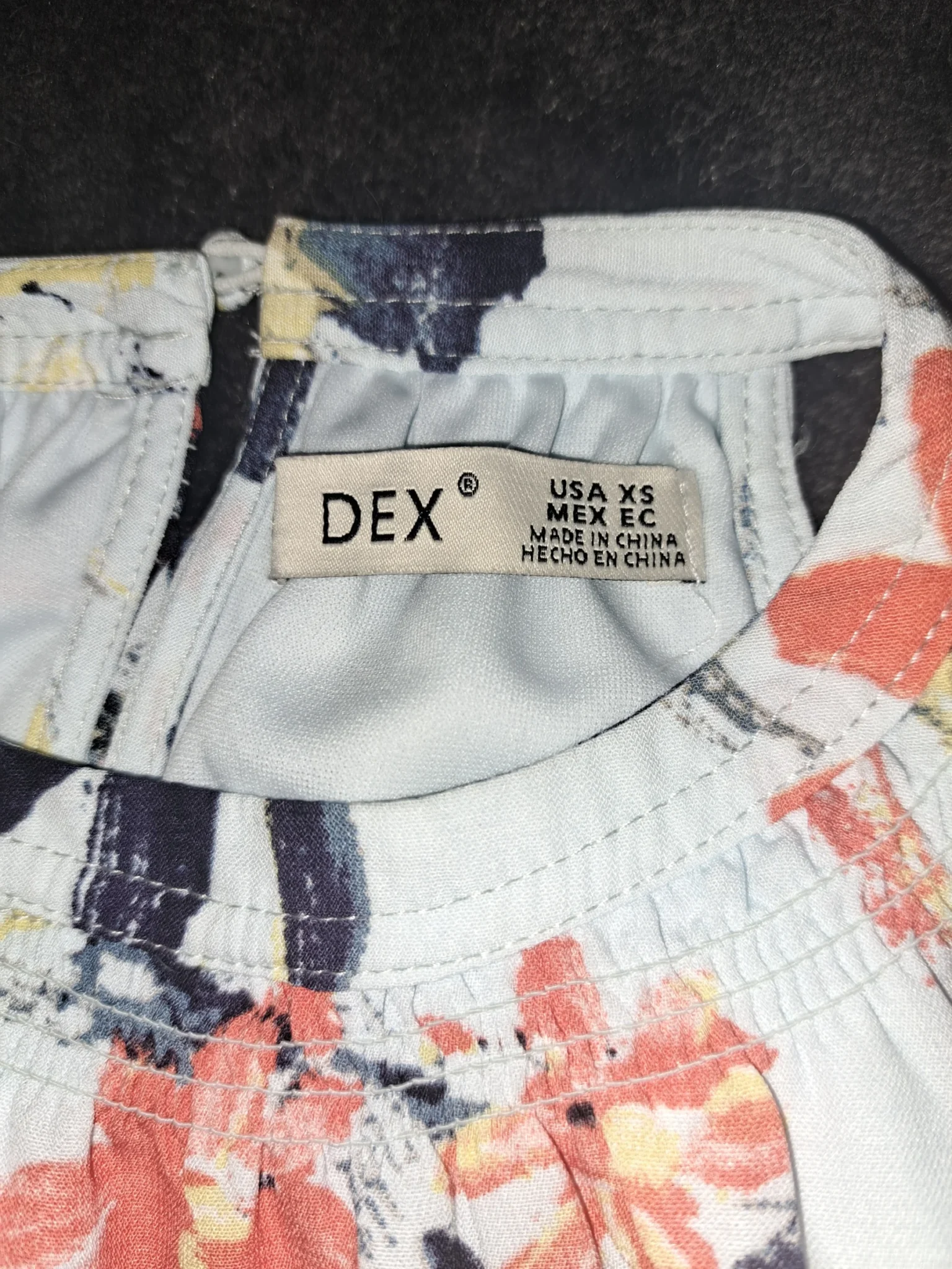 Image for Robe fleurie à col licou (halter) Dex