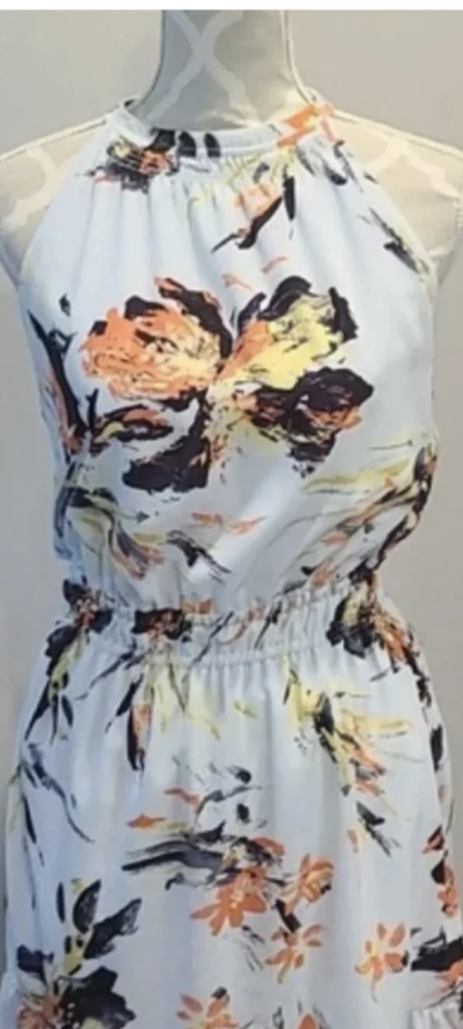 Image for Robe fleurie à col licou (halter) Dex