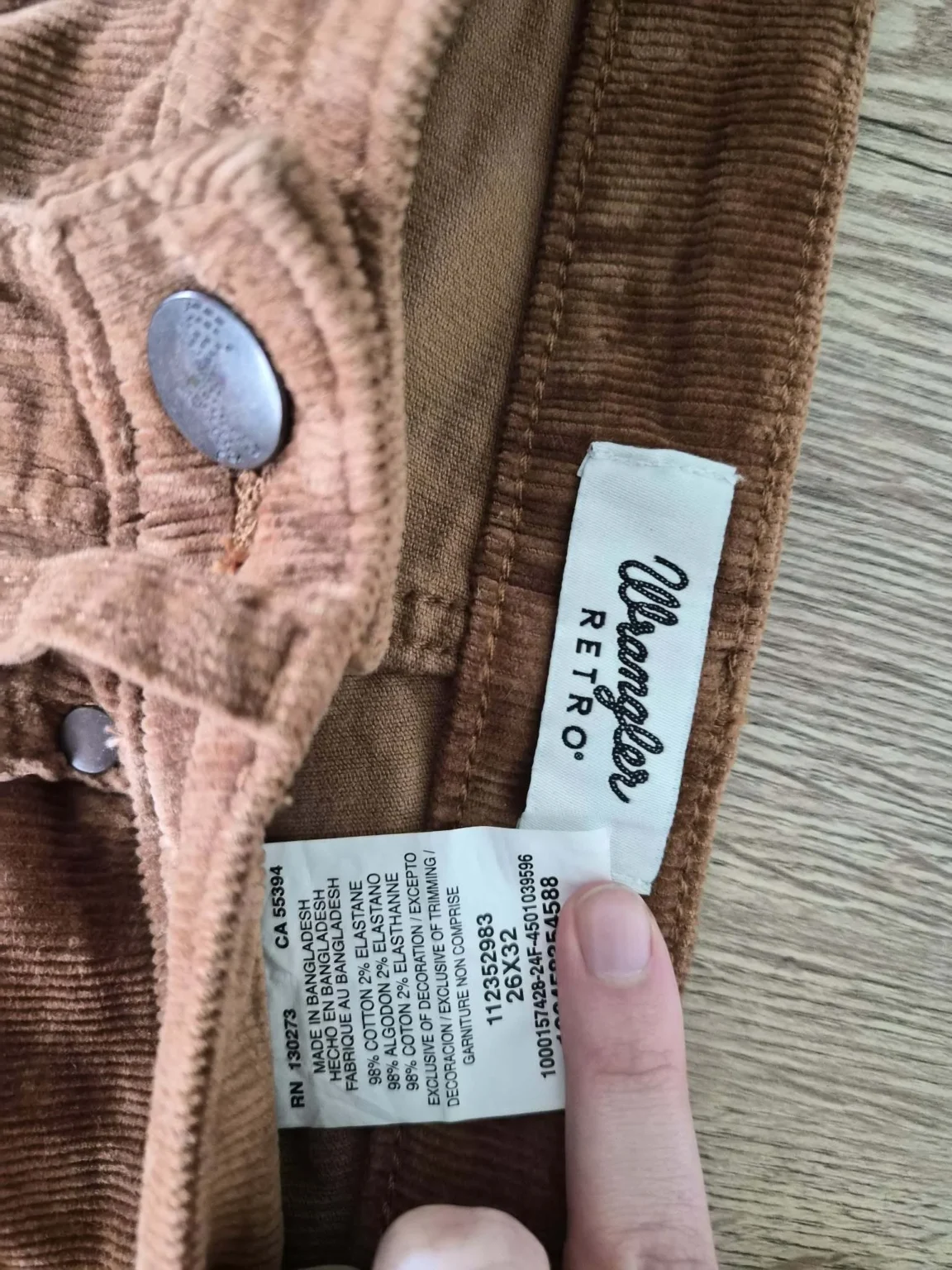 Image for Pantalon flare en velours