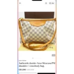 Thumbnail for Sac à main Louis Vuitton damier azur Syracuse authentique