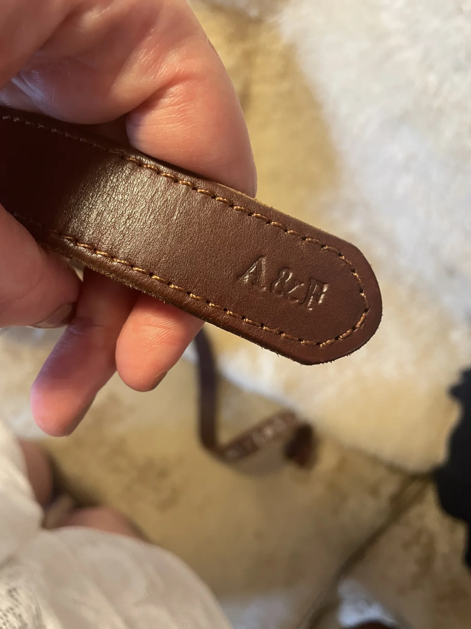 Image for Ceinture 💯 cuir Small/Medium Abercrombie and Fitch