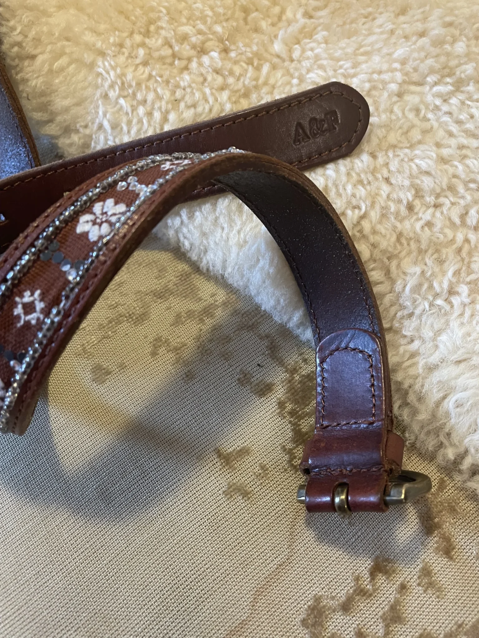 Image for Ceinture 💯 cuir Small/Medium Abercrombie and Fitch