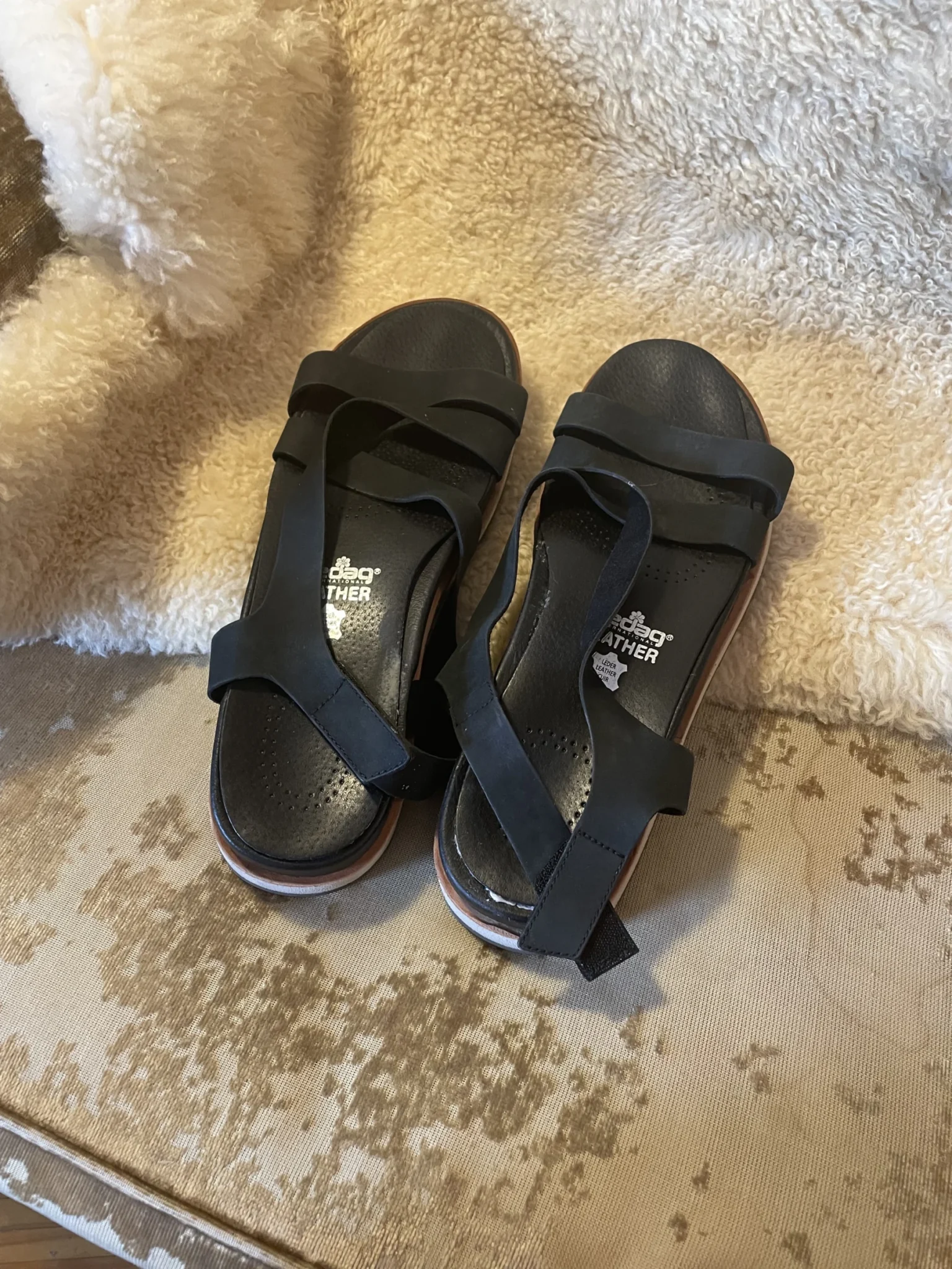 Image for Sandales 41 femme cuir noir merell