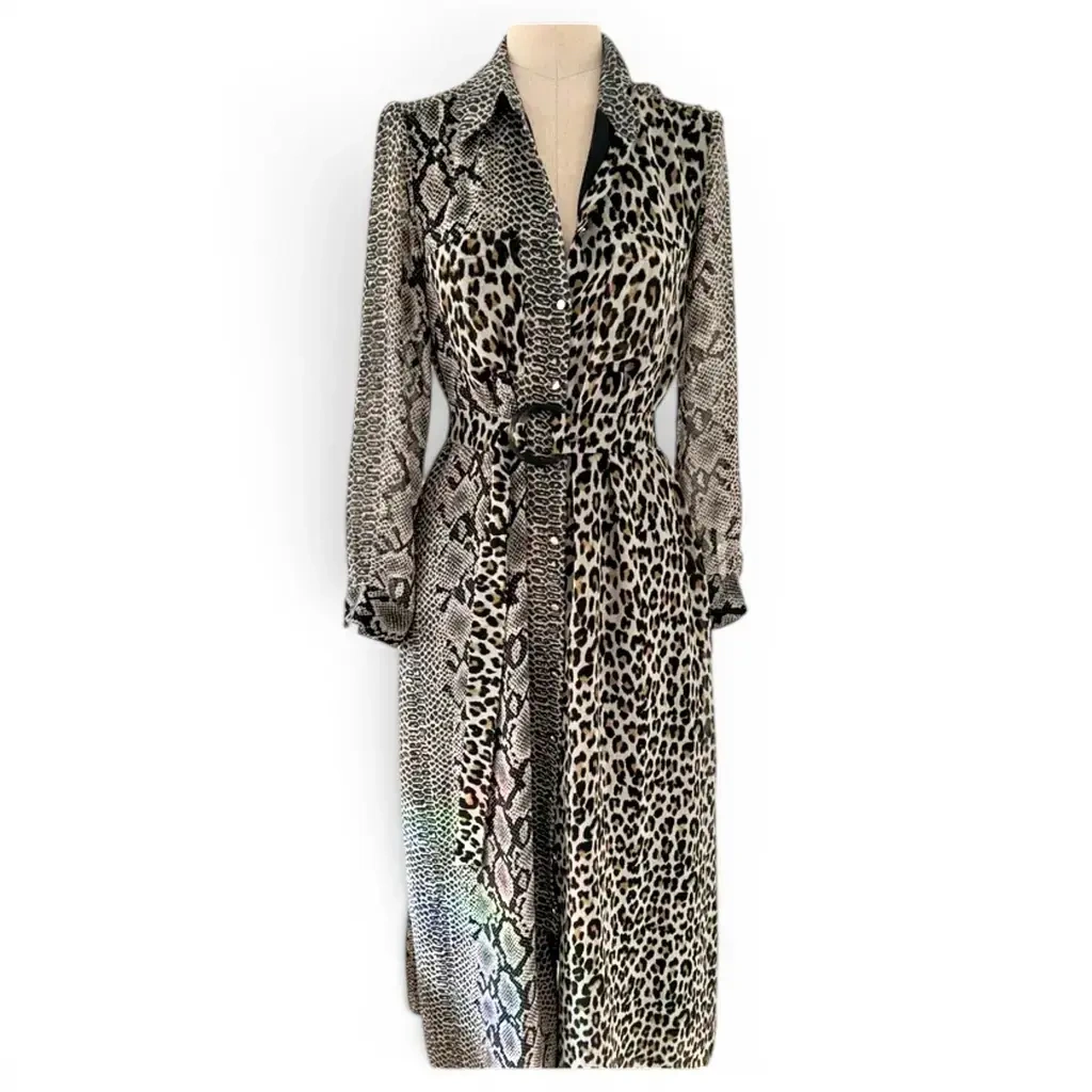 Robe longue à imprimés Claudie Pierlot seconde main