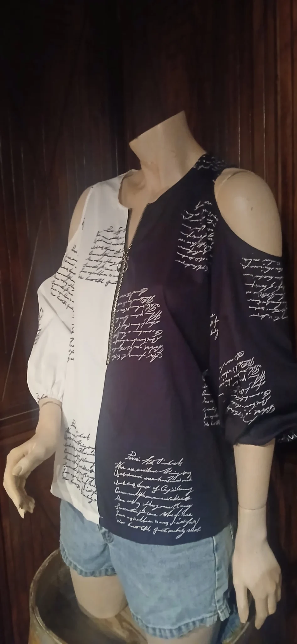 Featured image for Open-shoulder jumper by Chi Me