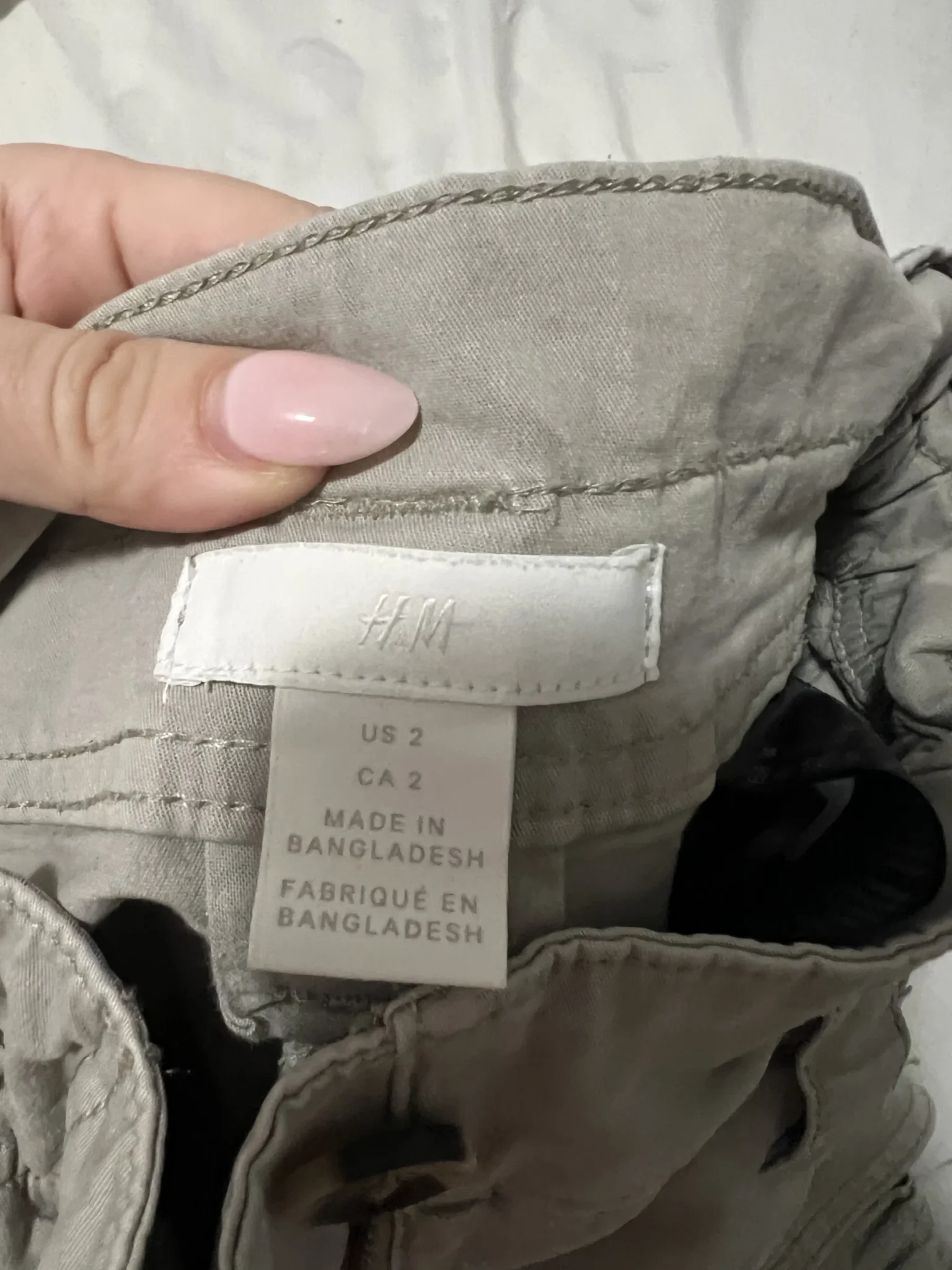 Image for H&m Kaki cargo pants