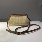 Featured thumbnail for Sac rafia/ cuir à bandoulière
