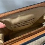 Thumbnail for Sac rafia/ cuir à bandoulière