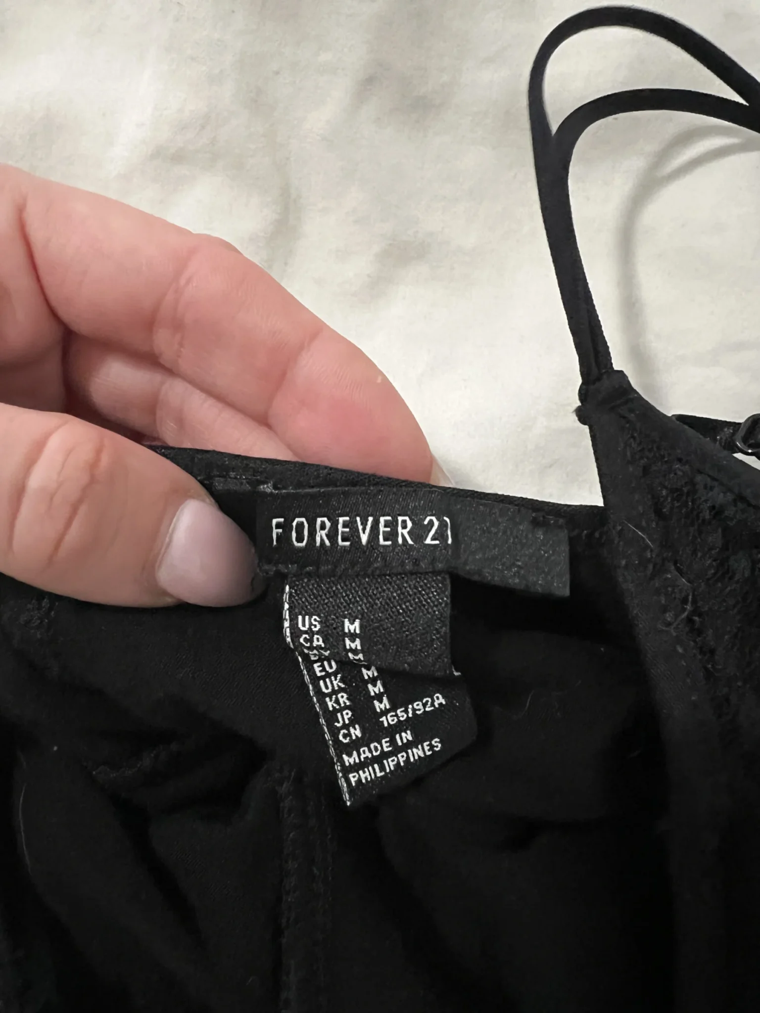 Image for Forever 21 black body open back