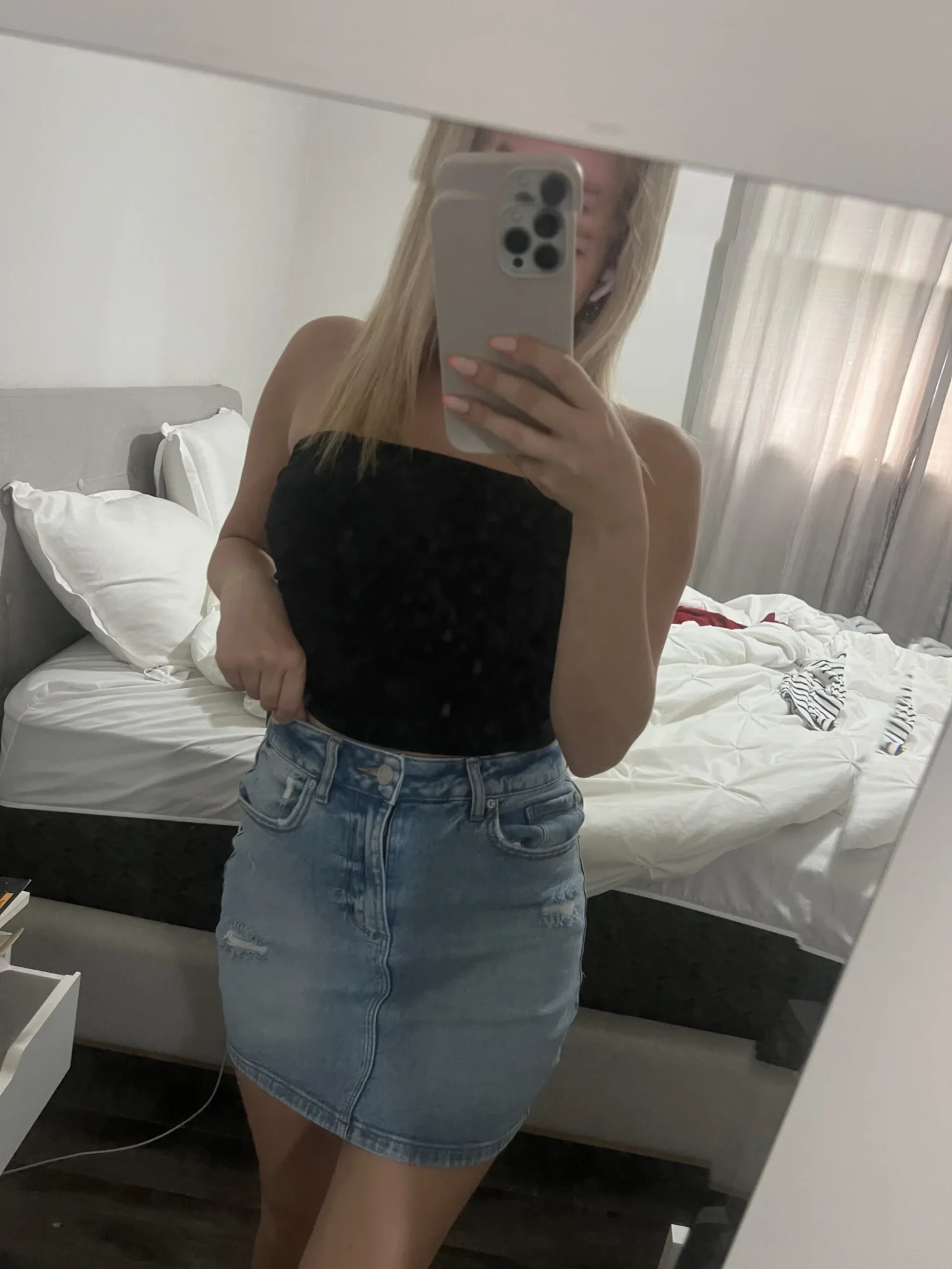 Featured image for Garage jeans skirt
