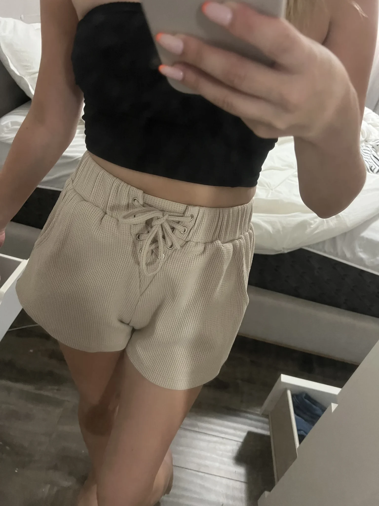 Featured image for Short en coton beige Princess Polly