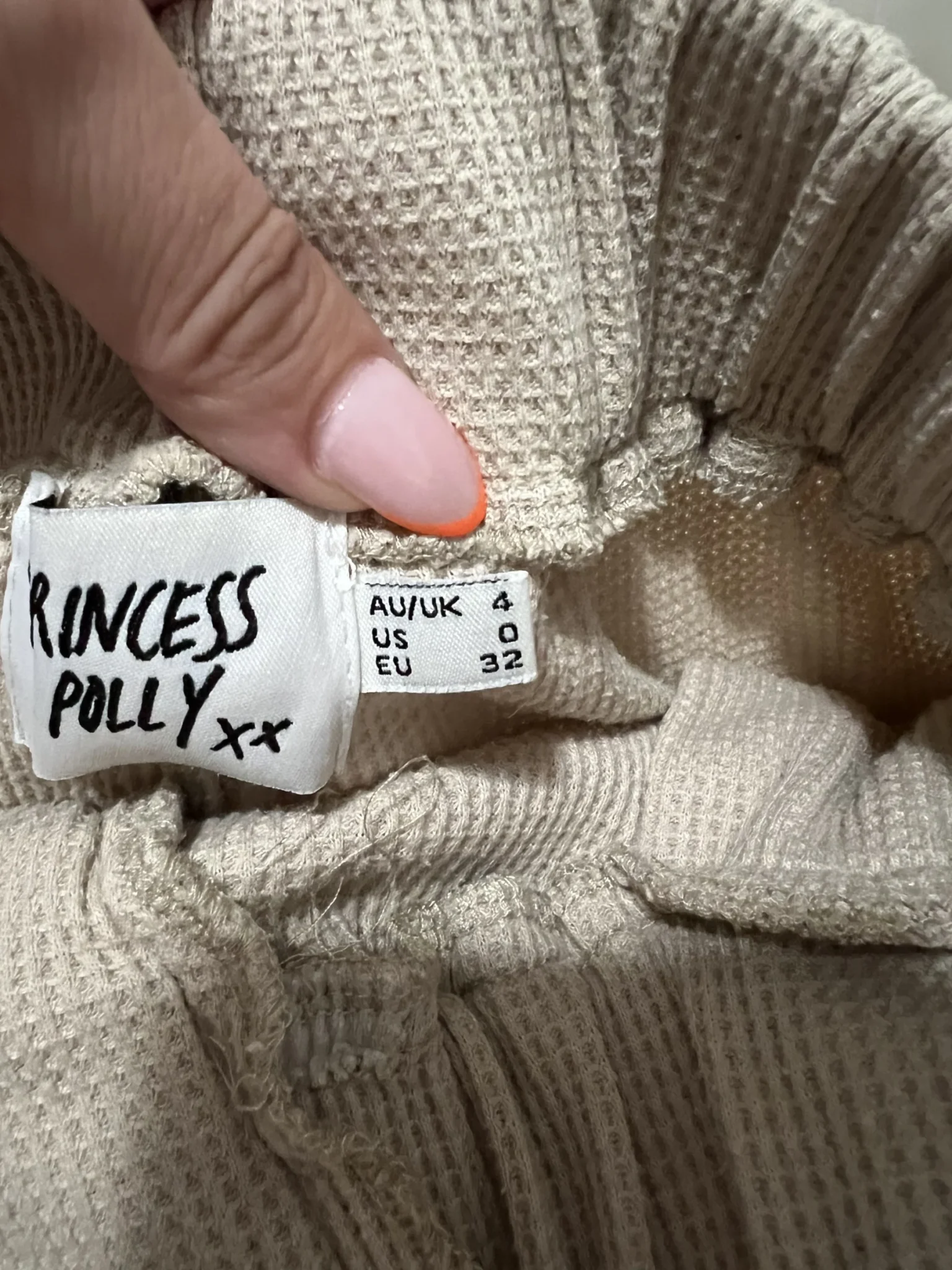 Image for Short en coton beige Princess Polly