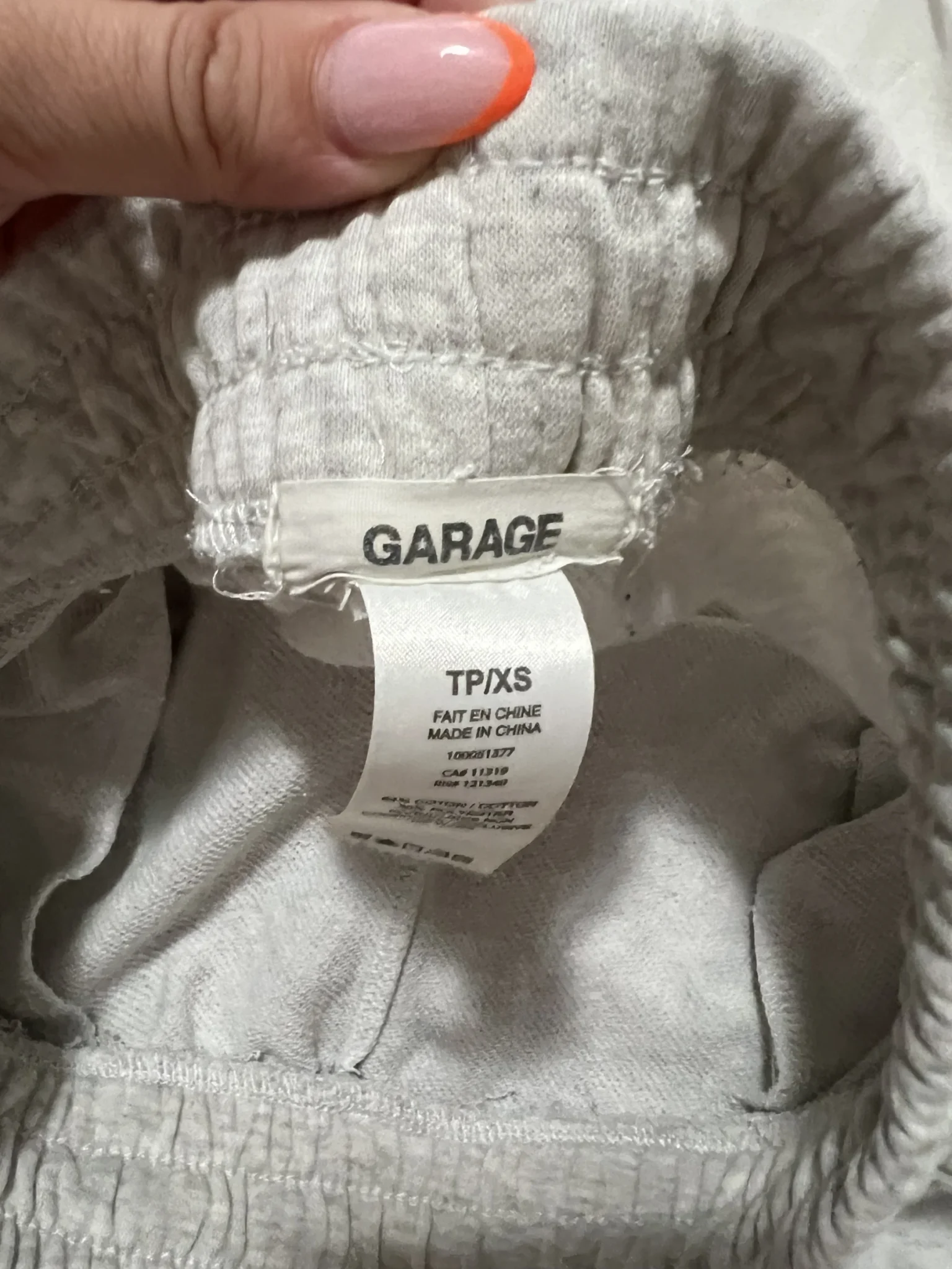 Image for garage grey jogging