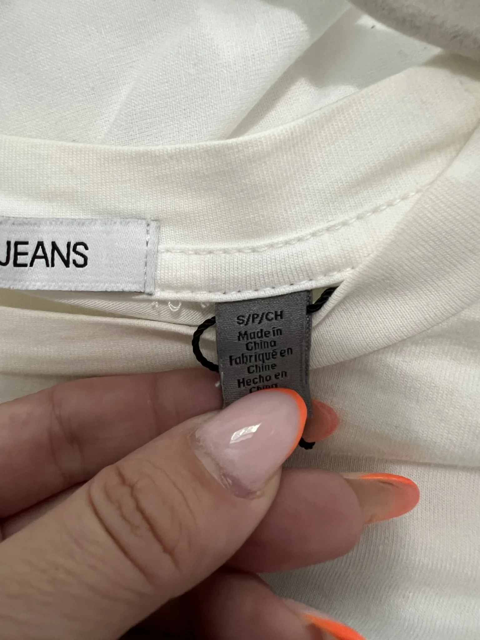Image for Calvin klein white longsleeve