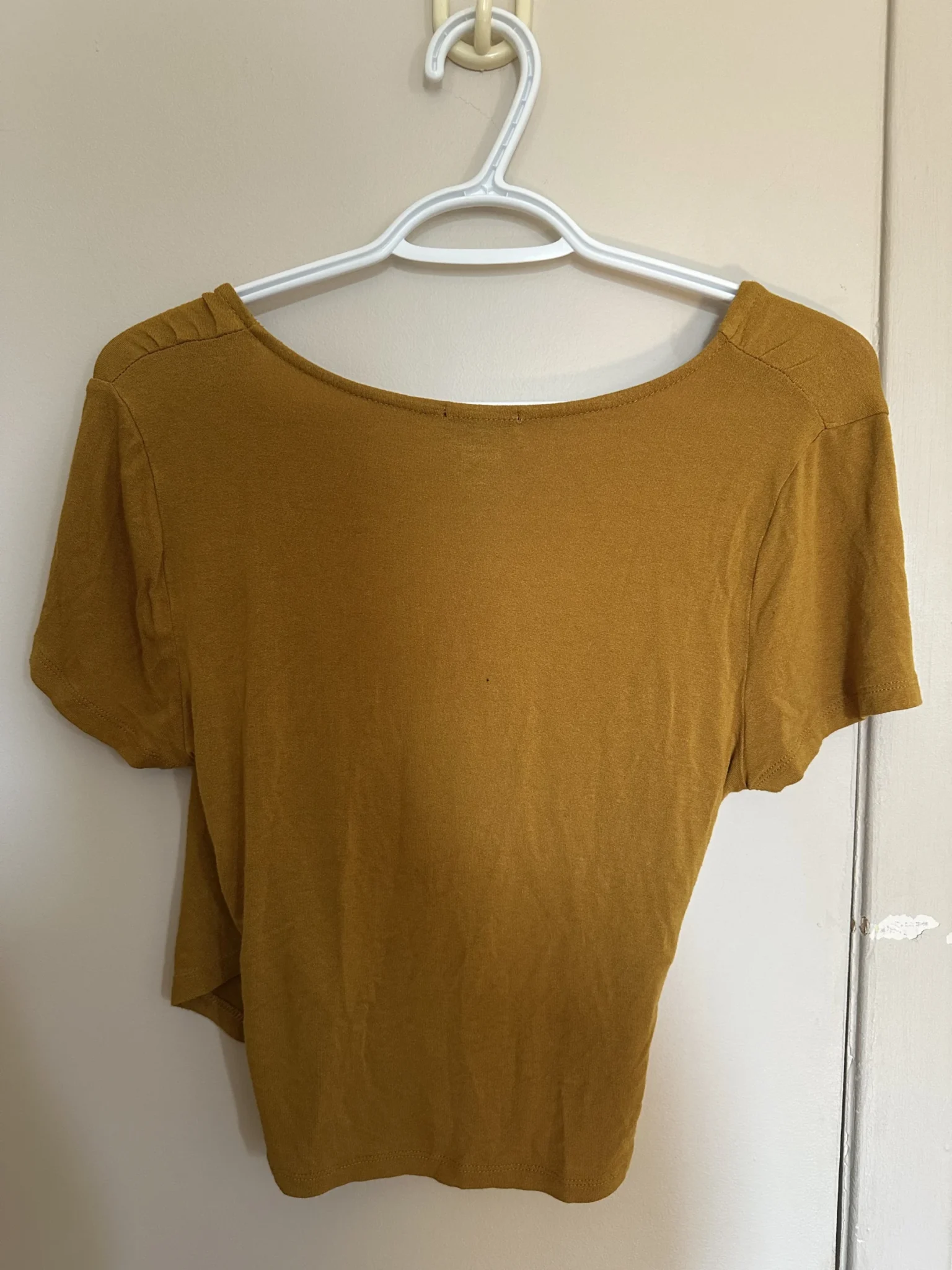Image for Yellow wrap-around jumper
