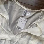 Thumbnail for Cotton blouse with lace