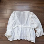 Thumbnail for Cotton blouse with lace