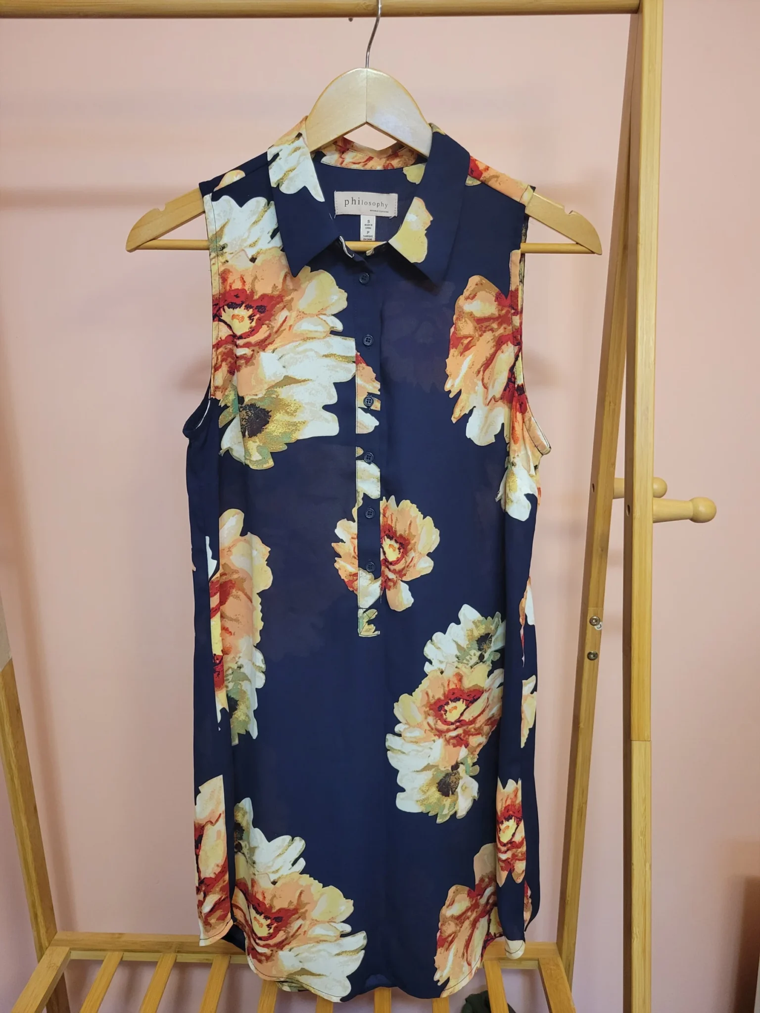 Featured image for Blouse fleurie mi-longue