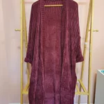 Featured thumbnail for Cardigan long en chenille