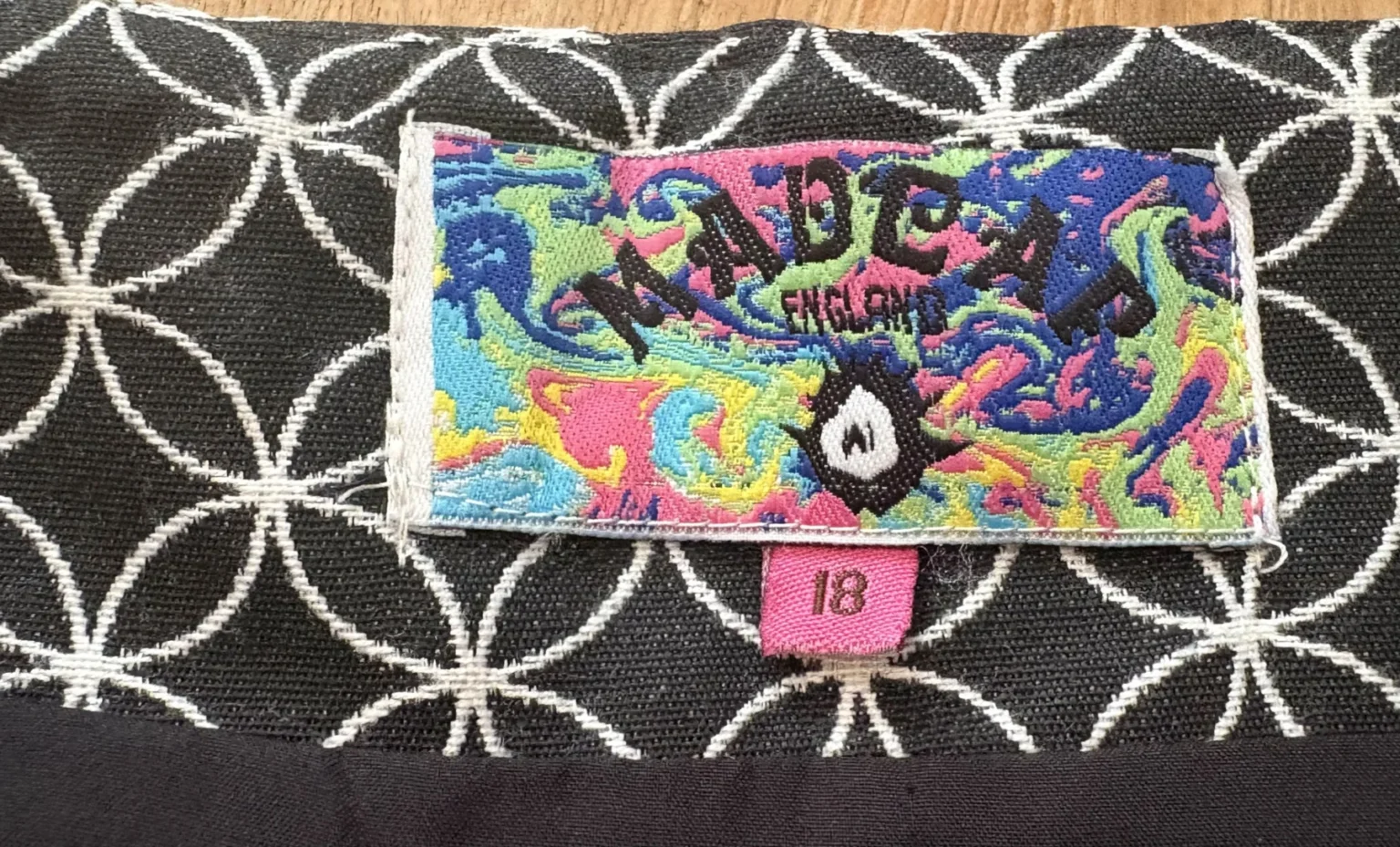 Image for Mad Cap England – Jupe noire et blanche à motif géométrique