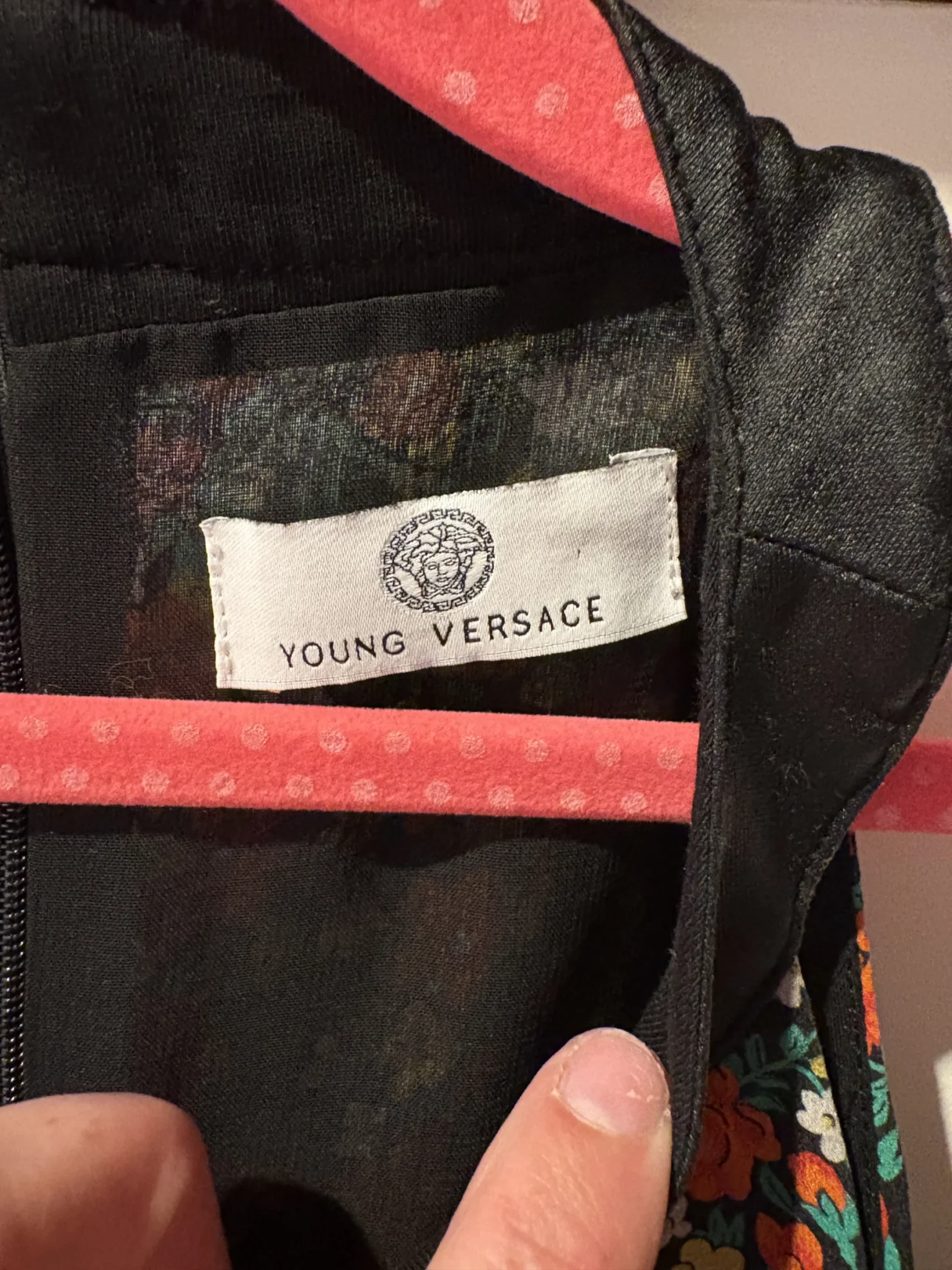Image for Young Versace – Robe en soie 100 % Made in Italy – Imprimé floral