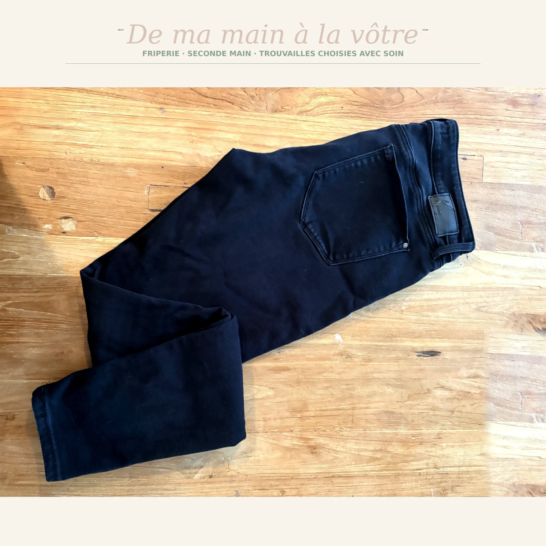 Jean noir coupe ajustée Mavi – Taille 30/32 Mavi Jeans seconde main