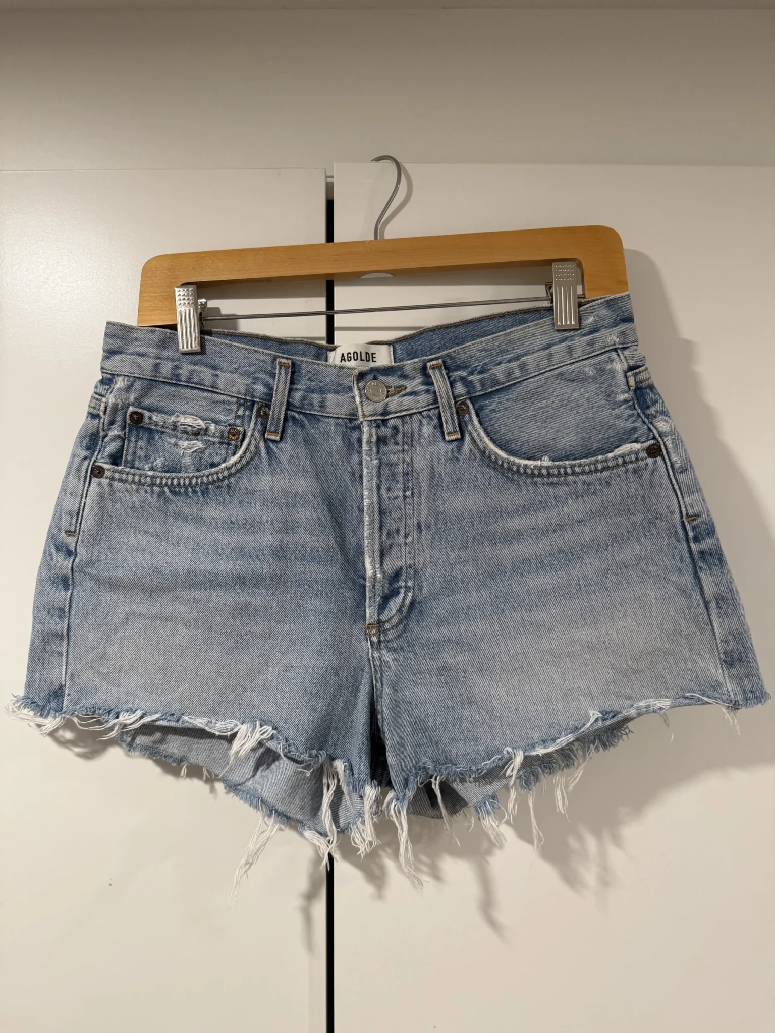 Featured image for Agolde Parker denim shorts