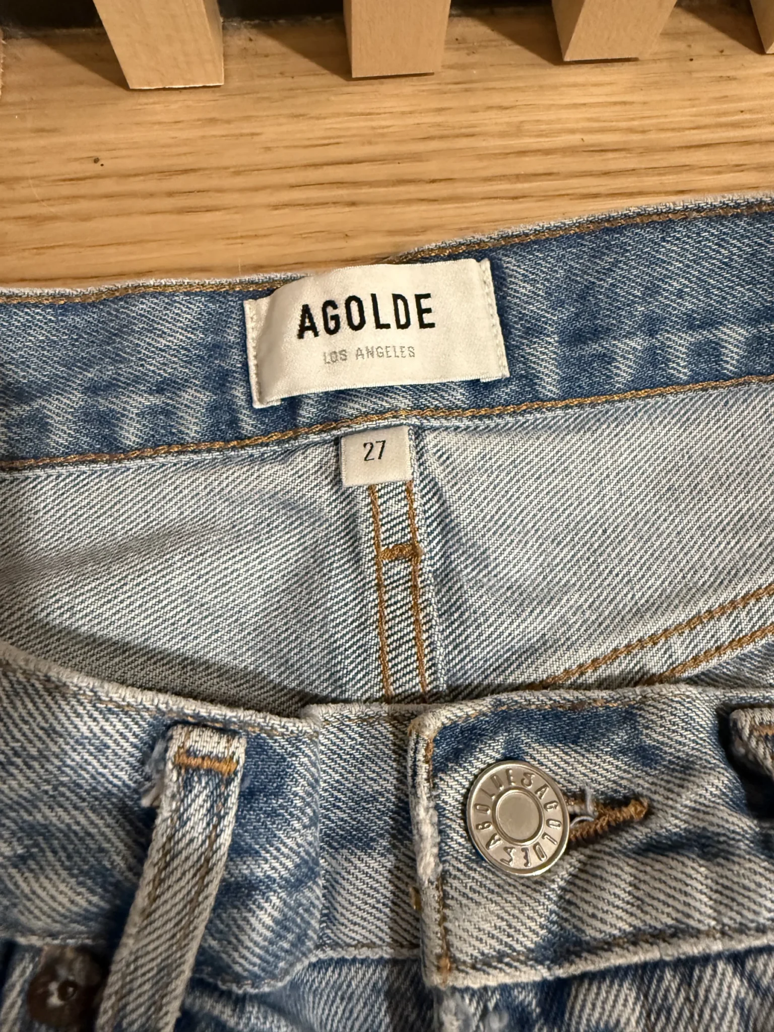 Image for Agolde Parker denim shorts