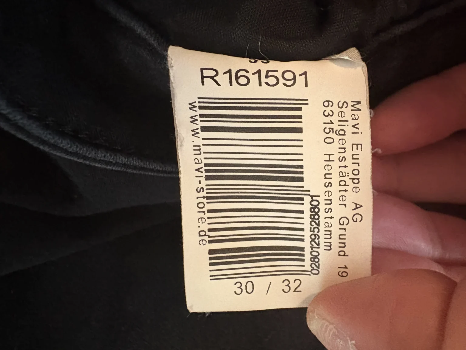 Image for Jean noir coupe ajustée Mavi – Taille 30/32