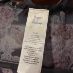 Thumbnail for Kimono long velours brûlé fleuri Papna Lounge