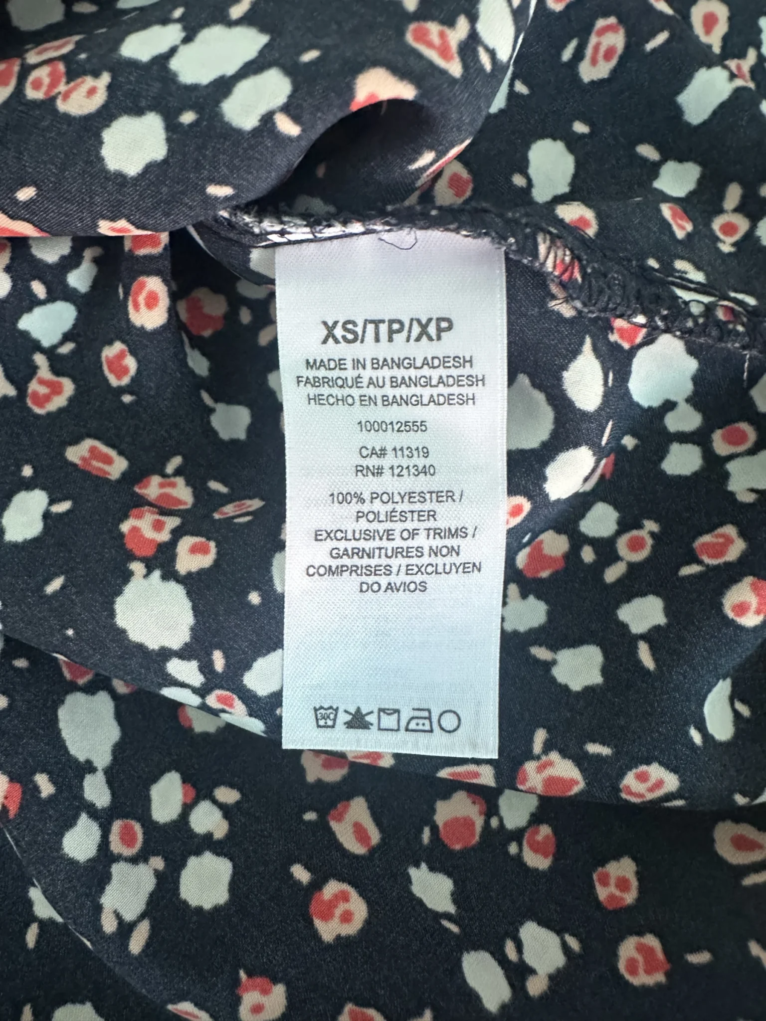 Image for Dynamite Floral Blouse XS