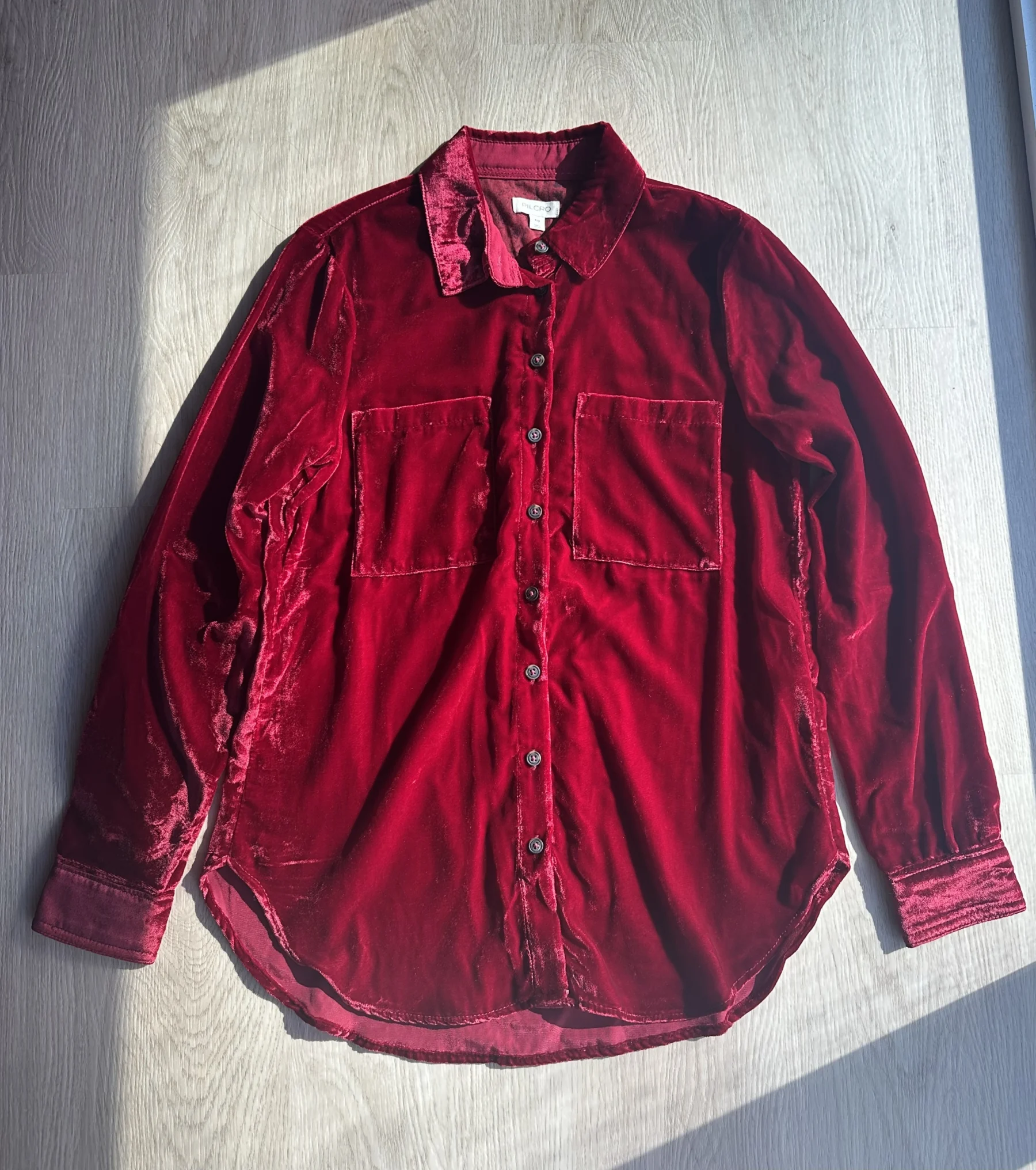 Anthrooologie Pilcro Velvet Shirt XXS Anthropologie seconde main