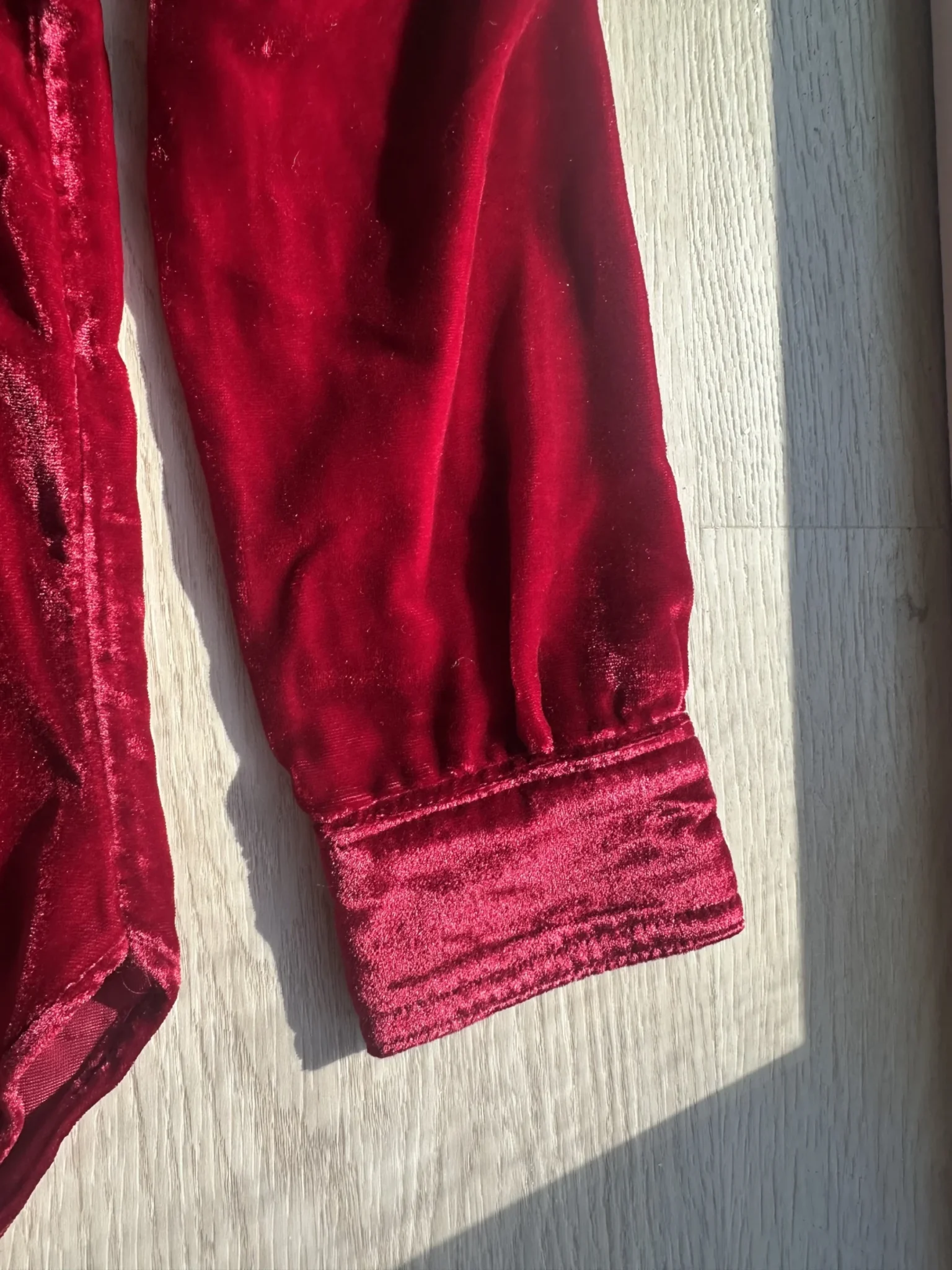 Image for Anthrooologie Pilcro Velvet Shirt XXS