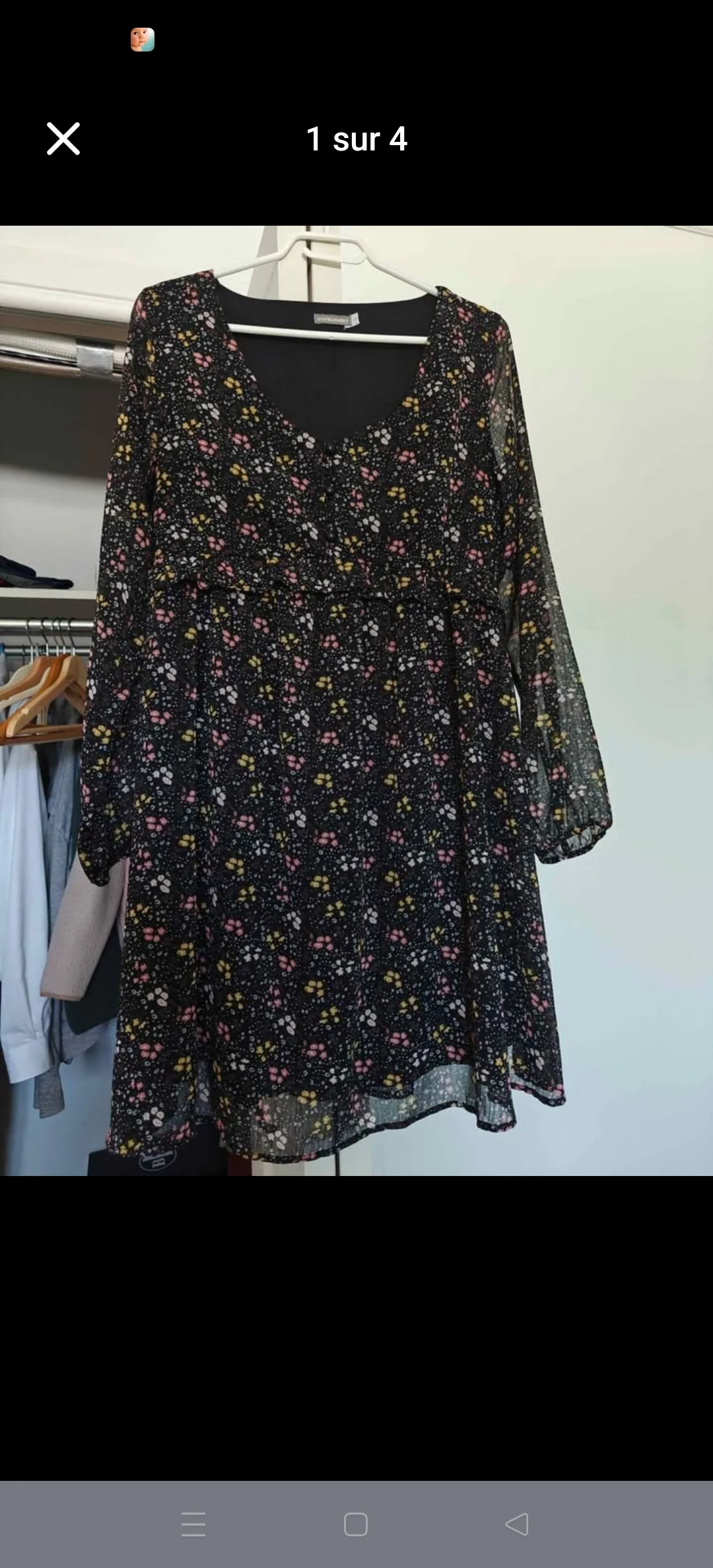 Robe maternité fleurie Vertbaudet seconde main
