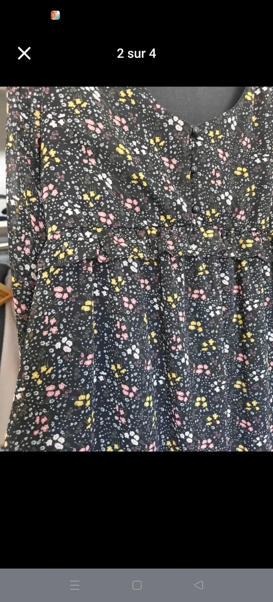 Image for Floral maternity dress