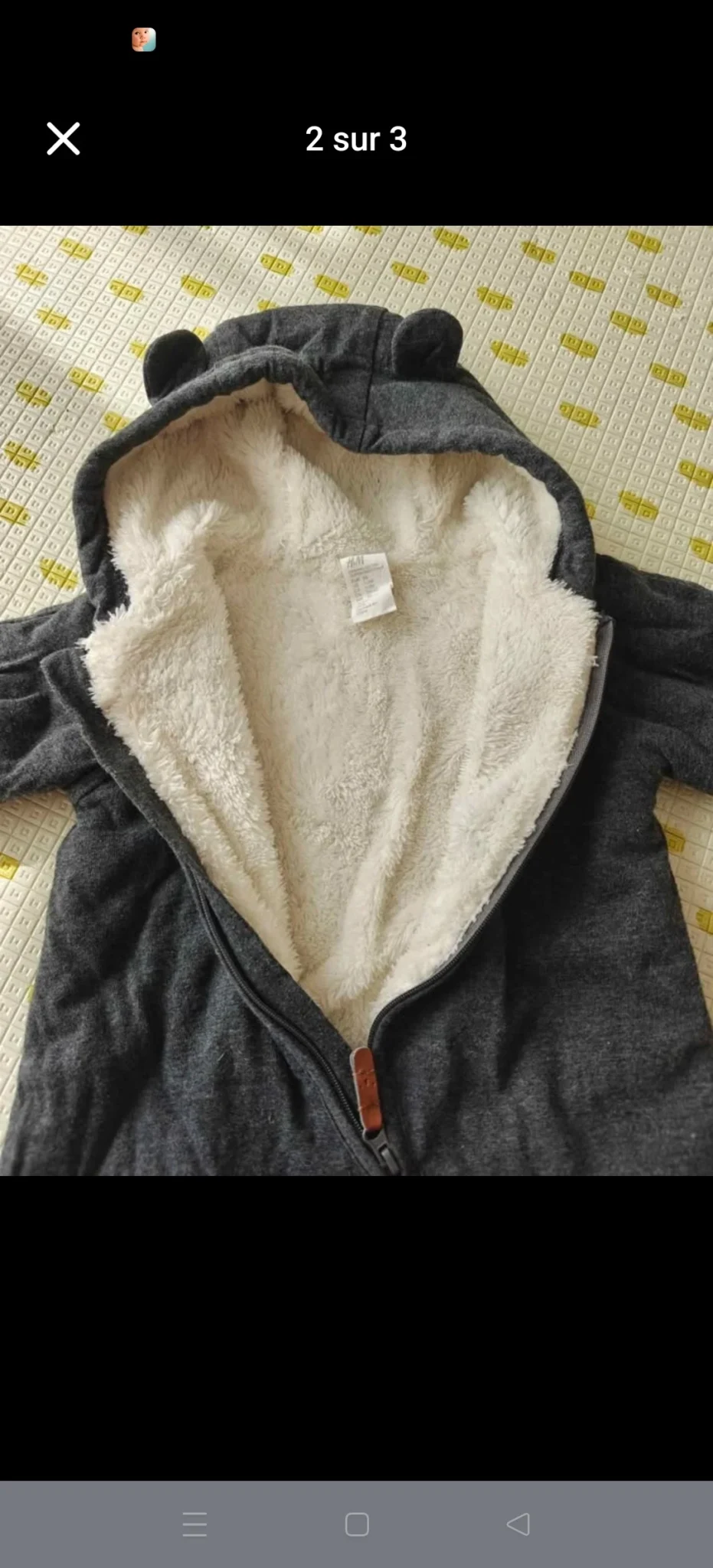 Image for Baby teddy bear onesie